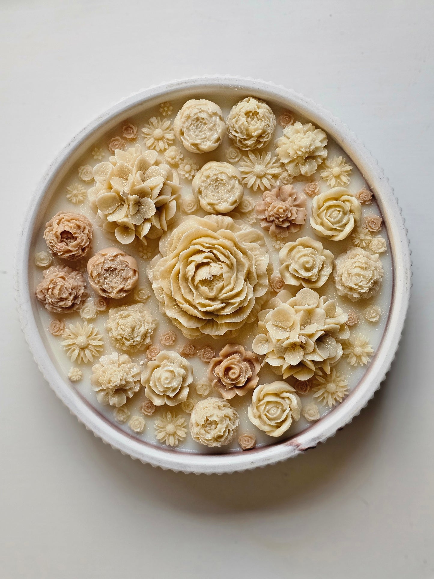 Floral Linen Candle